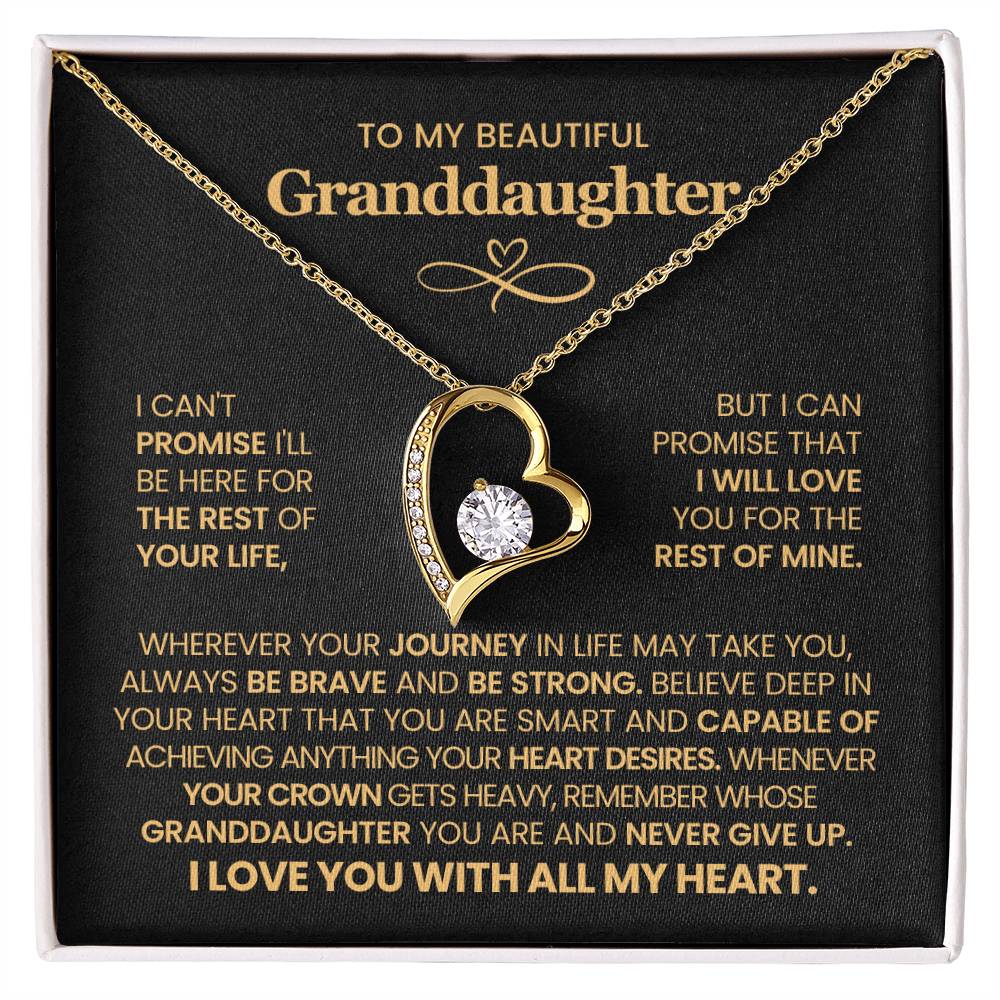 To My Beautiful Granddaughter - Never Stop Believing in Yourself