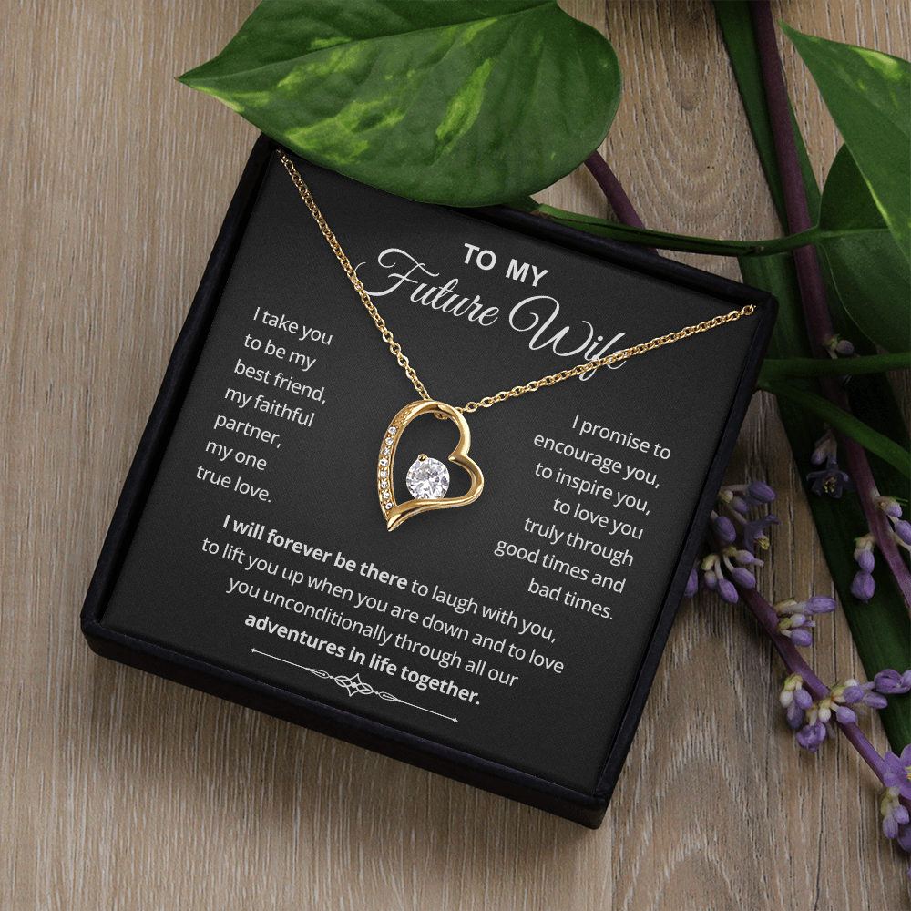 Necklace Gifts for Future Wife From Future Husband, Sentimental Jewelry Gift for Her