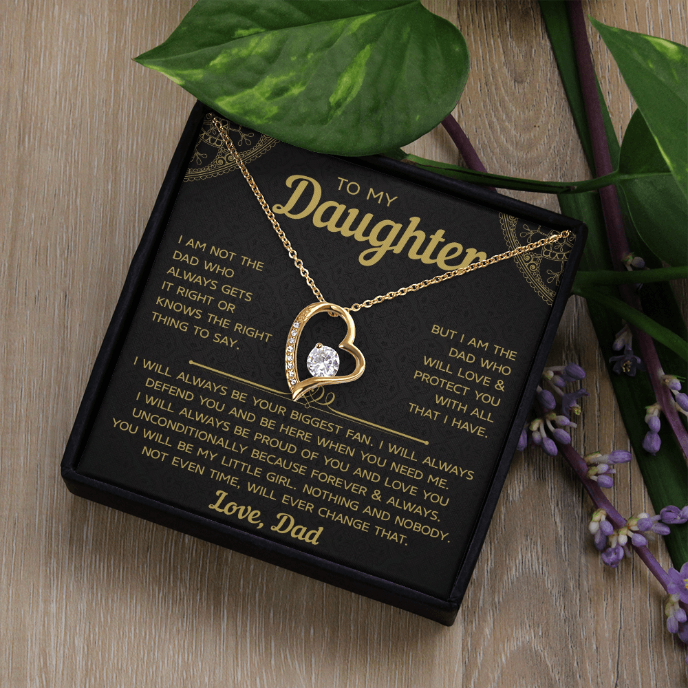 To My Daughter – Forever Love Necklace, A Timeless Gift from Dad