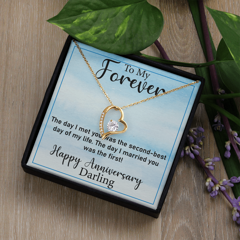 Thoughtful Gift for Wife – Forever Love Necklace, A Unique Jewelry Keepsake from Husband