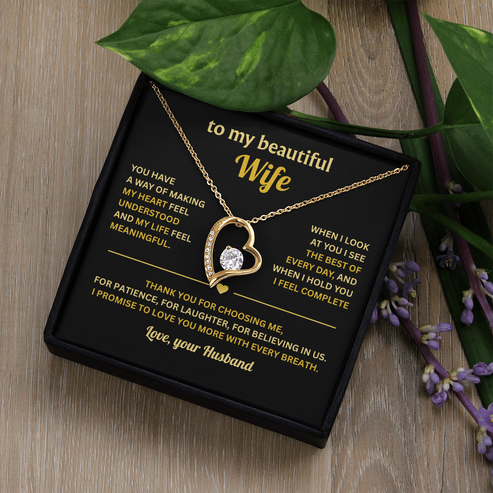 To My Wife - Falling in Love With You Was Beyond My Control - Necklace
