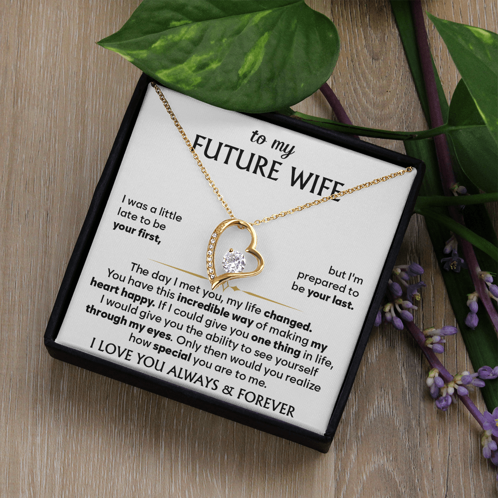 To My Future Wife - I'll Love You Endlessly - Forever Love Necklace