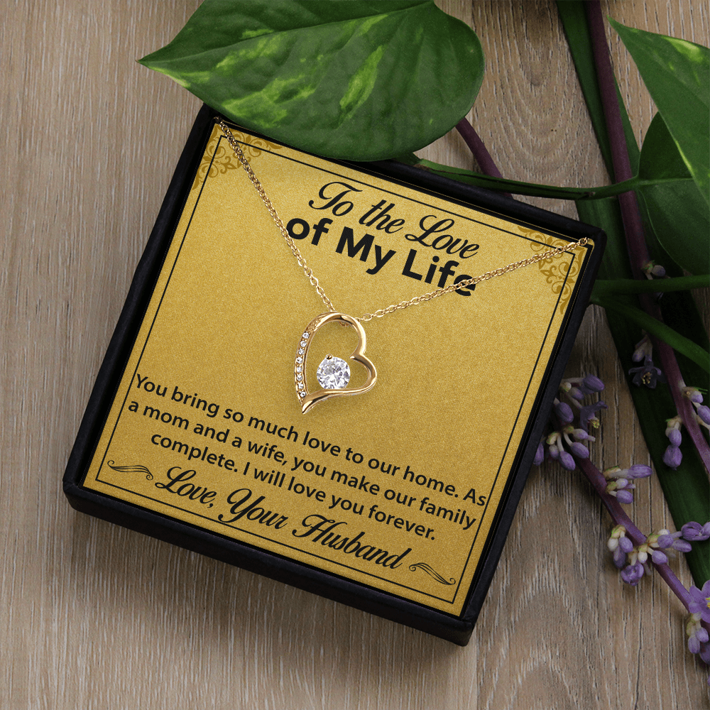 Jewelry Gift for Wife – Forever Love Necklace, A Meaningful Keepsake from Husband