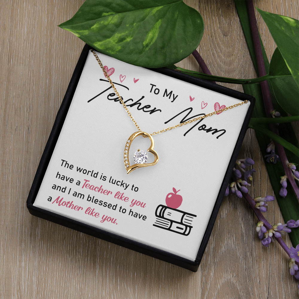 Elegant Necklace with gift box and heartfelt message