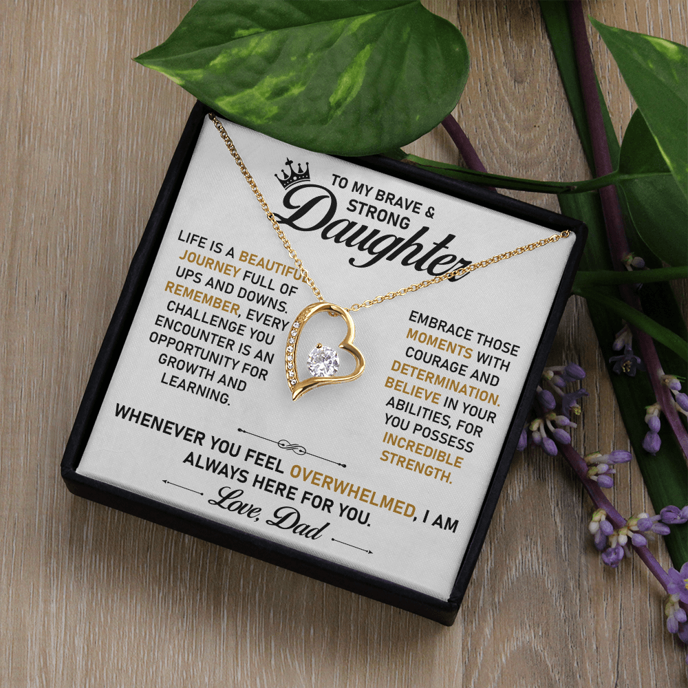 To My Daughter Necklace – Sentimental Jewelry from Dad, A Symbol of Endless Love