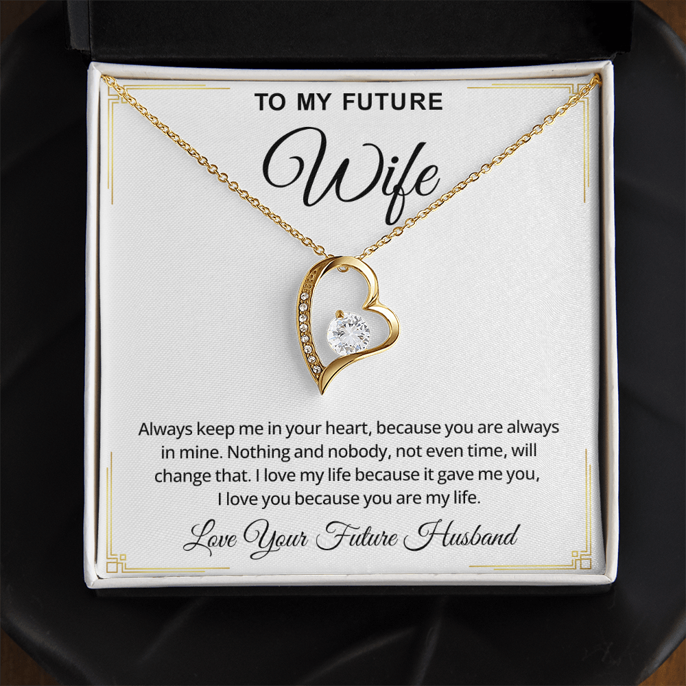 To My Future Wife Necklace, Romantic Jewelry Valentine's Day Gift for Her