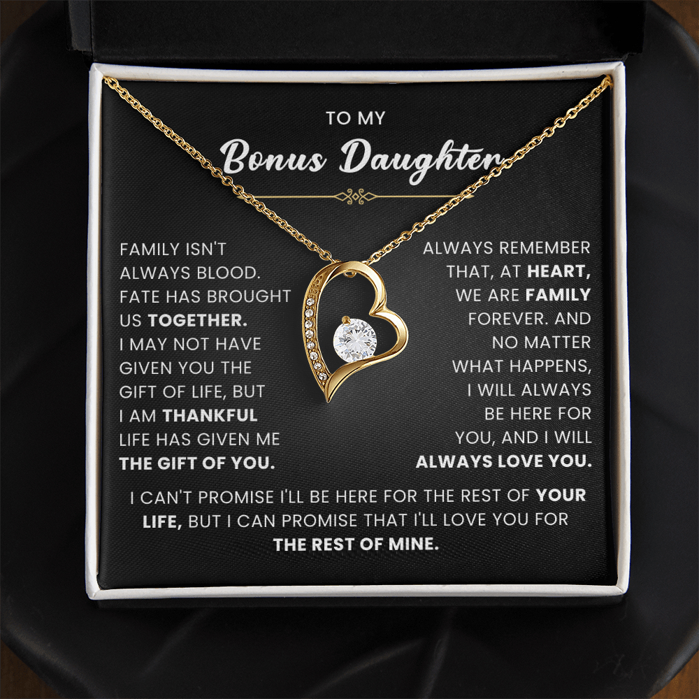 Bonus Daughter Gifts From Stepdad Stepmom With Heartfelt Message & Gift Box