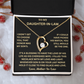 Daughter-in-Law Gifts, Wedding Necklace With Message Card & Gift Box