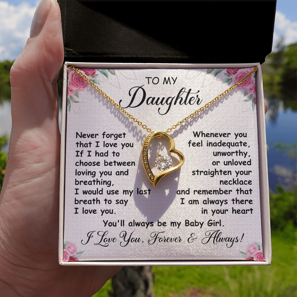 To My Daughter - You Have My Heart - Forever Love Necklace