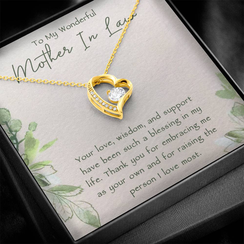 Mother In Law Necklace, Forever Love Necklace, Mother in law special Stainless Steel Necklace, Mother In Law Friend