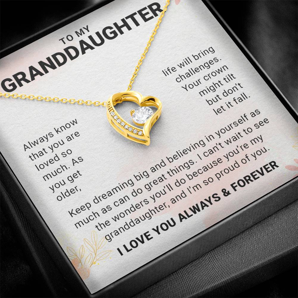 To My Granddaughter From Grandpa, Granddaughter Necklace Gift from Grandfather, Birthday, granddaughter wedding, granddaughter jewelry