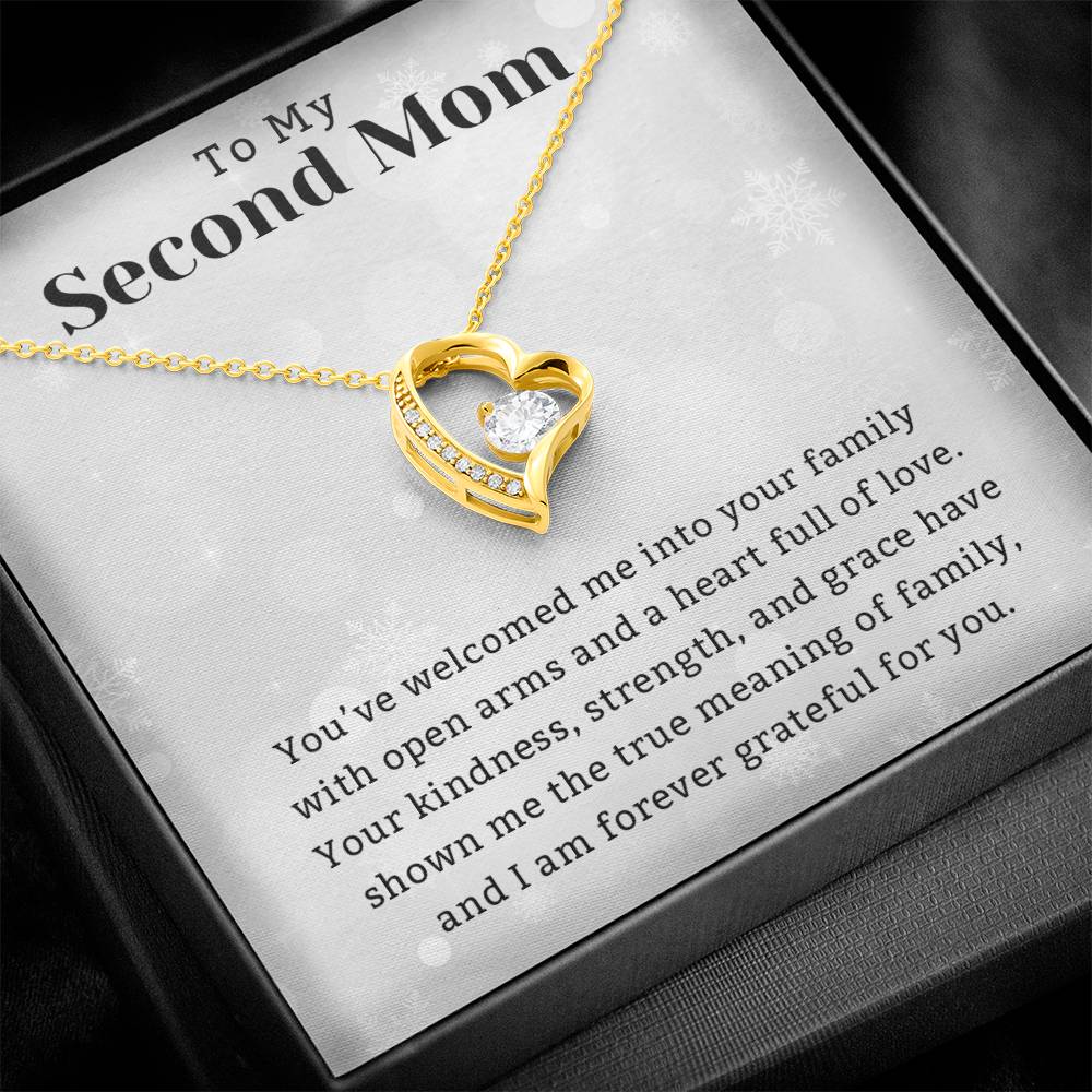 Gift for Mother In Law, Forever Love Necklace, Wedding Day, Birthday, Christmas Gift, Mother In Law Gift from bride, Christian Jewelry