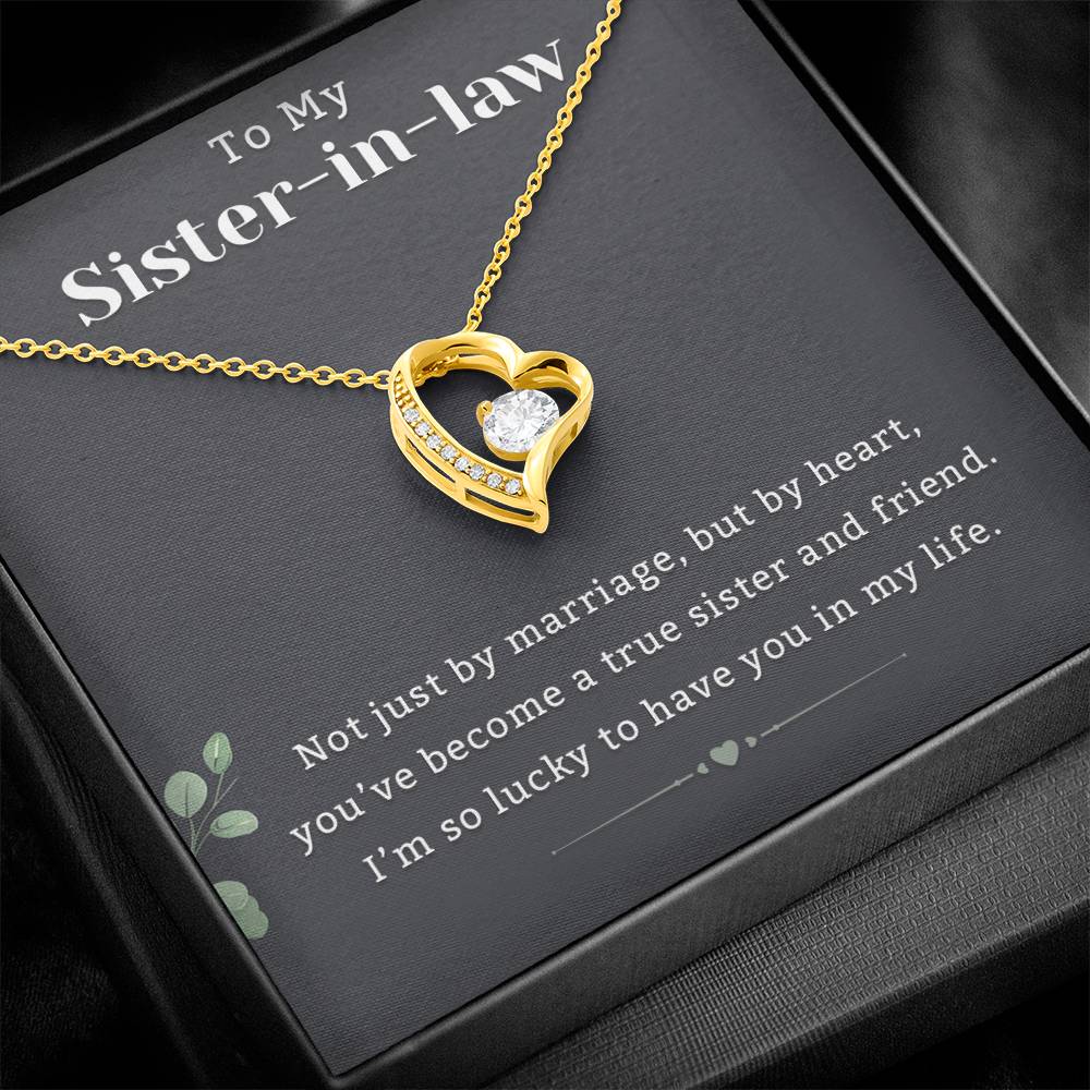 Gifts Necklaces for Women Teen Girls, 14K White Gold Finish Forever Love Necklace for Grandma Aunt Stepmother Sister Mother Jewelry Mothers Day Anniversary Birthday Gifts for Women