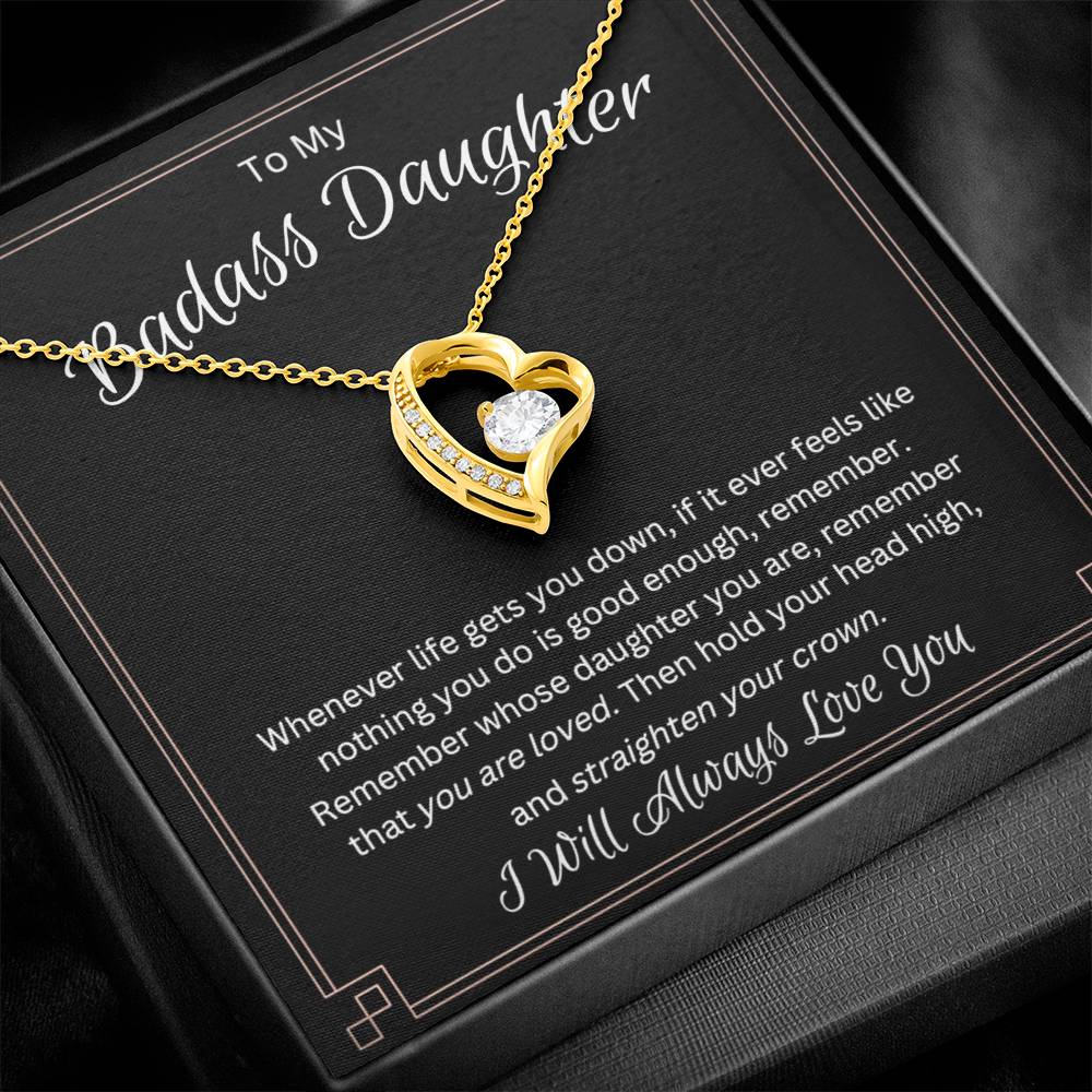 Daughter Necklace as Gifts for Daughter from Mom or Dad, Mother Daughter Necklace as Birthday Gift for Daughter, to My Daughter Necklace as Daughter Father Gifts from Dad,Mom