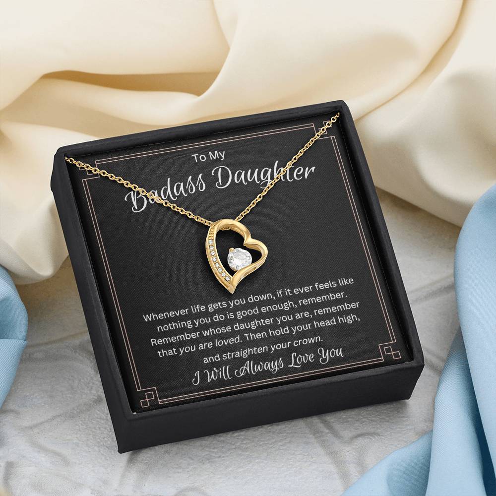 Daughter Necklace as Gifts for Daughter from Mom or Dad, Mother Daughter Necklace as Birthday Gift for Daughter, to My Daughter Necklace as Daughter Father Gifts from Dad,Mom