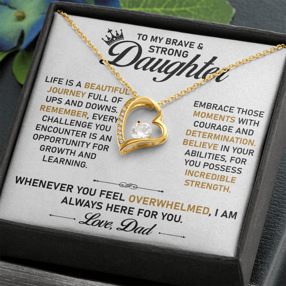 To My Daughter Necklace – Sentimental Jewelry from Dad, A Symbol of Endless Love