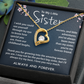 Big Sister and Little Sister - Love You Forever and Always - Necklace