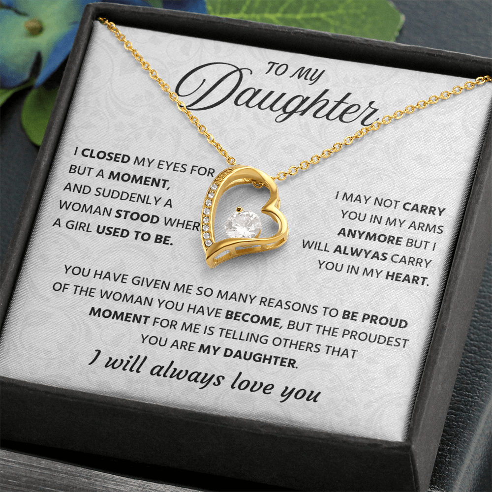 To My Wonderful Daughter Necklace Gift From Grandpa, It's a Special Bound