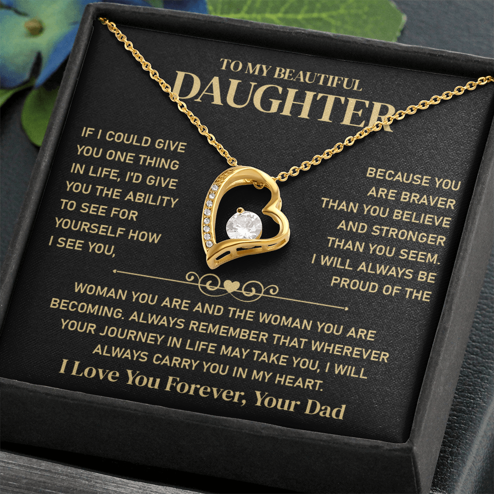 To My Beautiful Daughter - Jewelry Gift From Her Parents With Gift Box