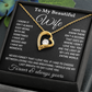 To My Wife Necklace Soulmate Necklace for Women, Valentine's Gifts