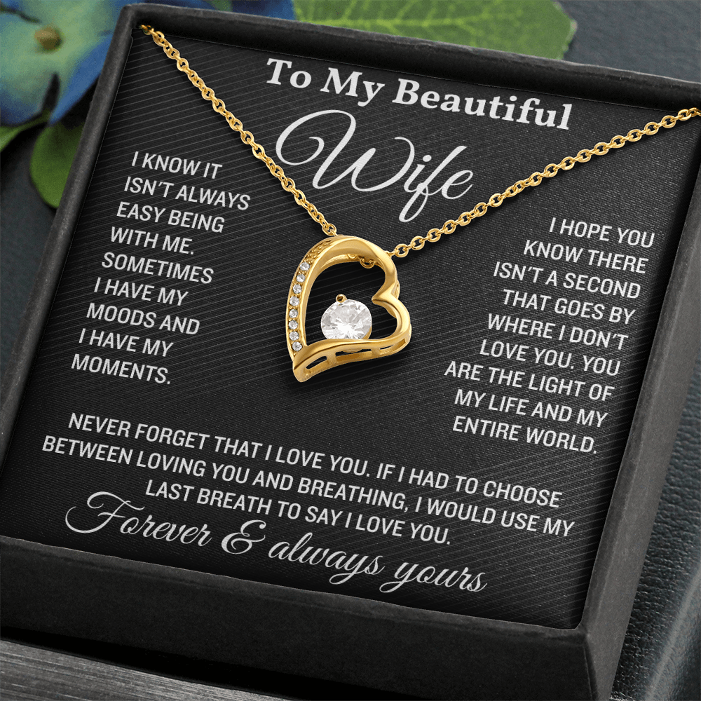To My Wife Necklace Soulmate Necklace for Women, Valentine's Gifts