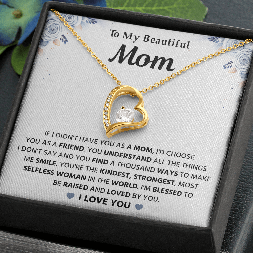 To My Mom - Happy Mothers Day - Love Knot Necklace