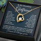 To My Girlfriend Forever Love Necklace With Message Card & Gift Box