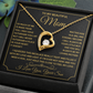 To My Beautiful Mom - You're My Universe! Forever Love Necklace