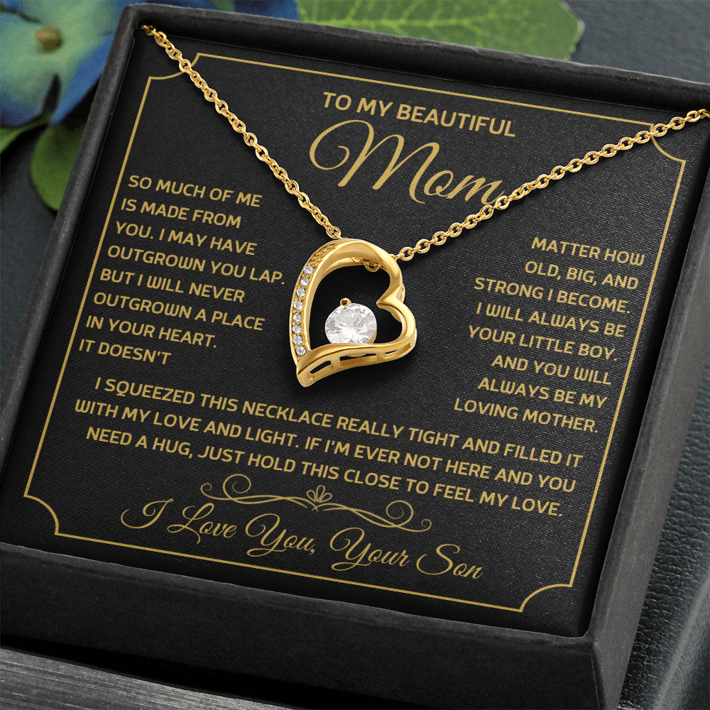 To My Beautiful Mom - You're My Universe! Forever Love Necklace