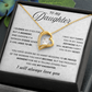 To My Wonderful Daughter Necklace Gift From Grandpa, It's a Special Bound