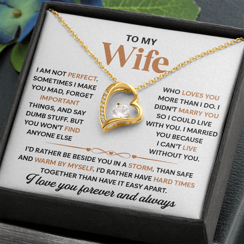 To My Beautiful Wife, I Love Spending Time With You - Forever Necklace