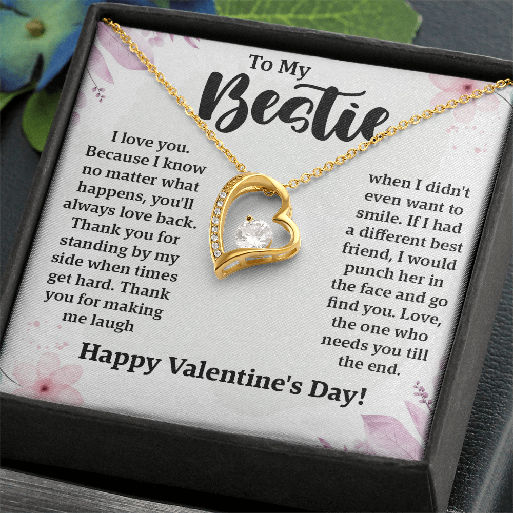 Forever Love Necklace – Meaningful Jewelry Gift for Best Friend, Symbol of Unbreakable Bond