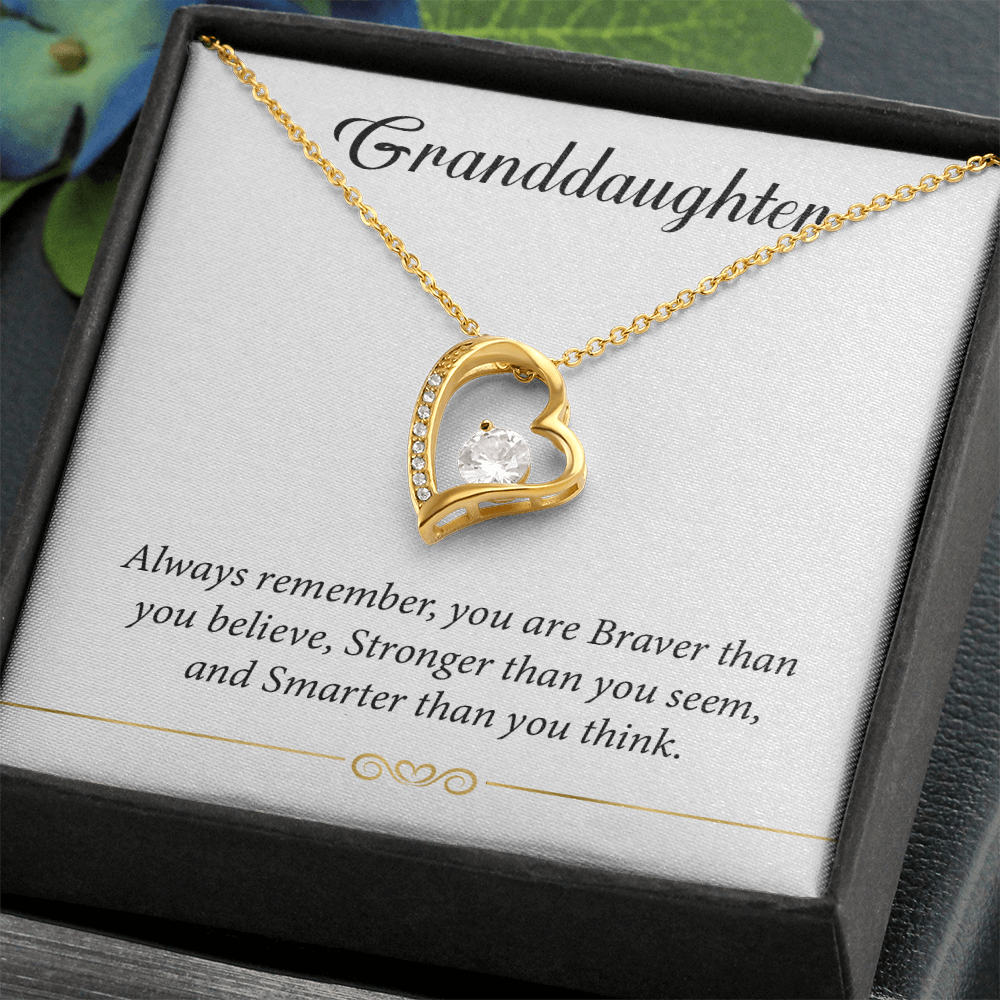 Make Her Day Special With This To My Granddaughter Necklace