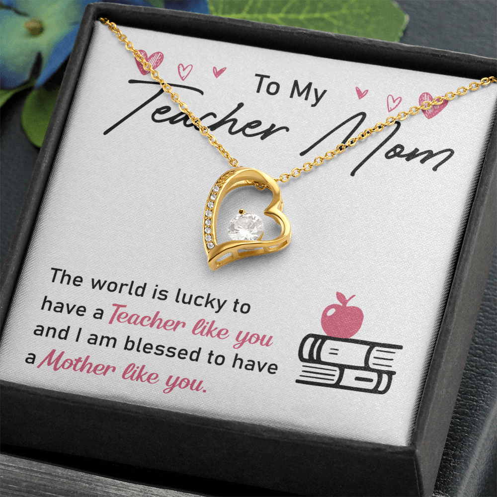 Elegant Necklace with gift box and heartfelt message