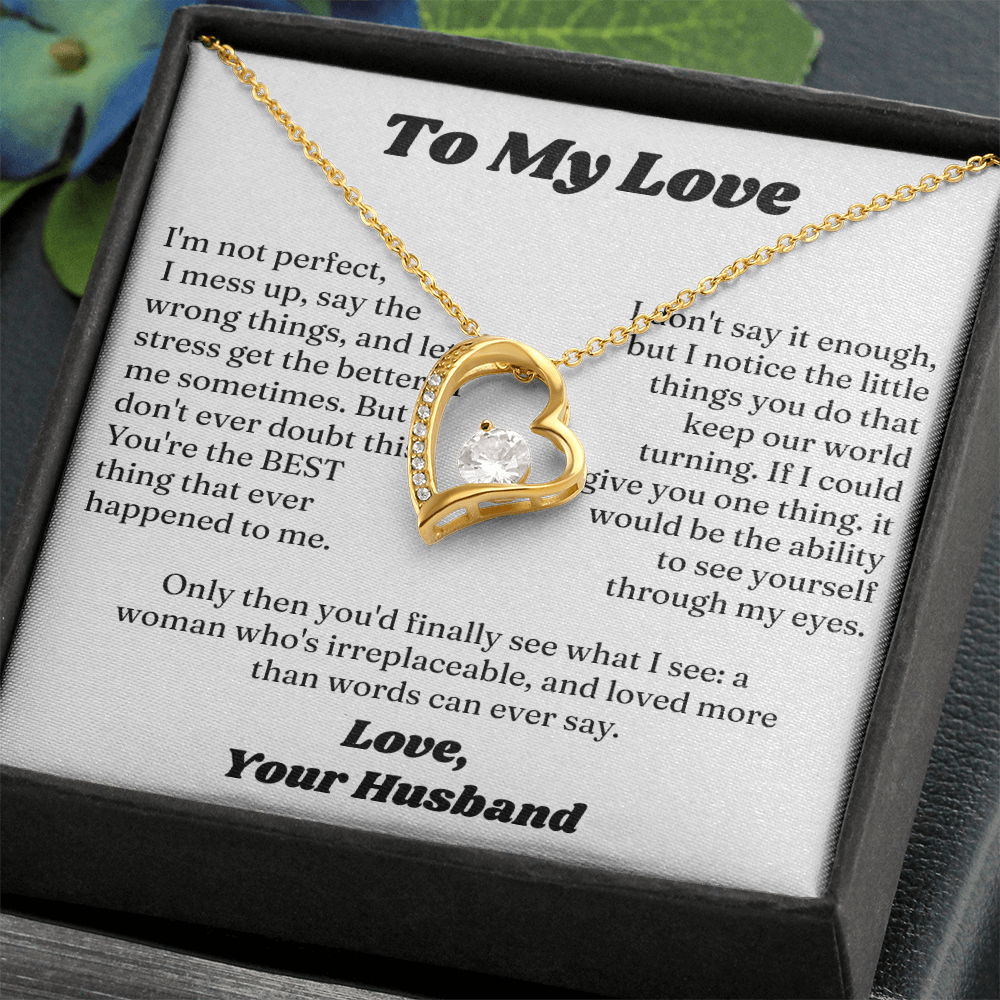 Forever Love Necklace Form Lover Husband for My Sweet Heart