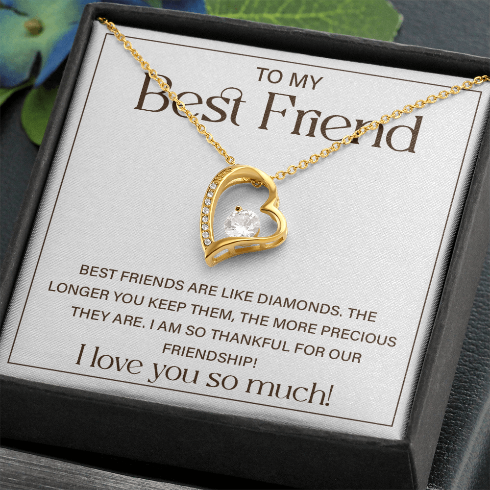 Best Friend Birthday Gifts for Women - Forever Love Necklace With Gift Box
