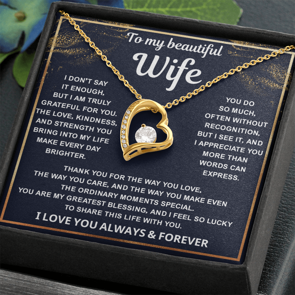 To My Amazing Wife – Every Beat of My Heart Whisper Your Name - Jewelry for Her