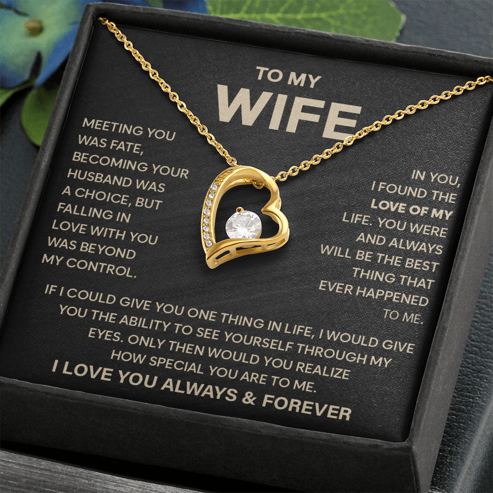 To My Wife - I Am Grateful for You Every Single Day - Necklace