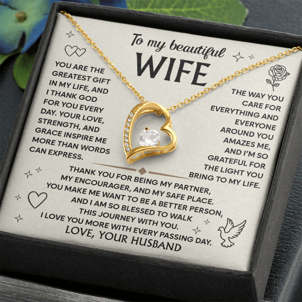 Wife Necklace From Husband to My Wife Soulmate Necklace for Women