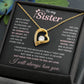 Sister Necklace With Message Card Gift From Brother & Sister