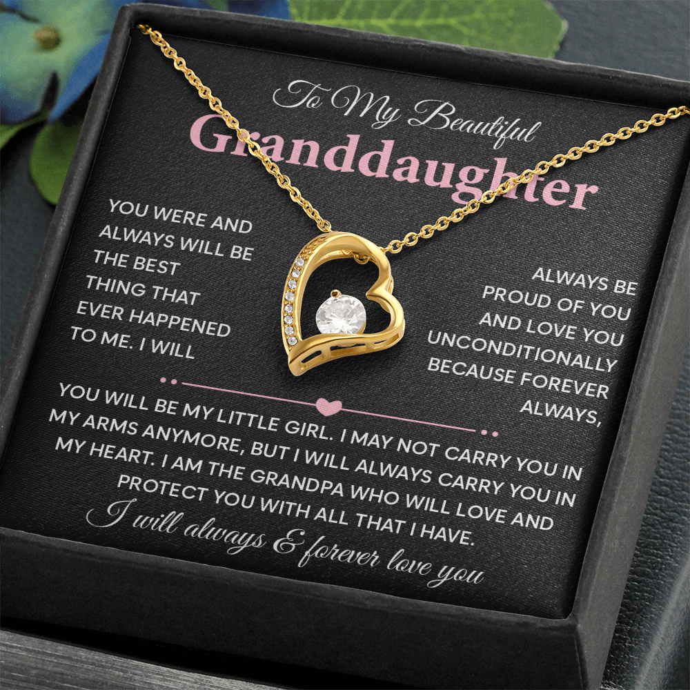 Gift for Granddaughter - I Will Always & Forever Love You - Necklace
