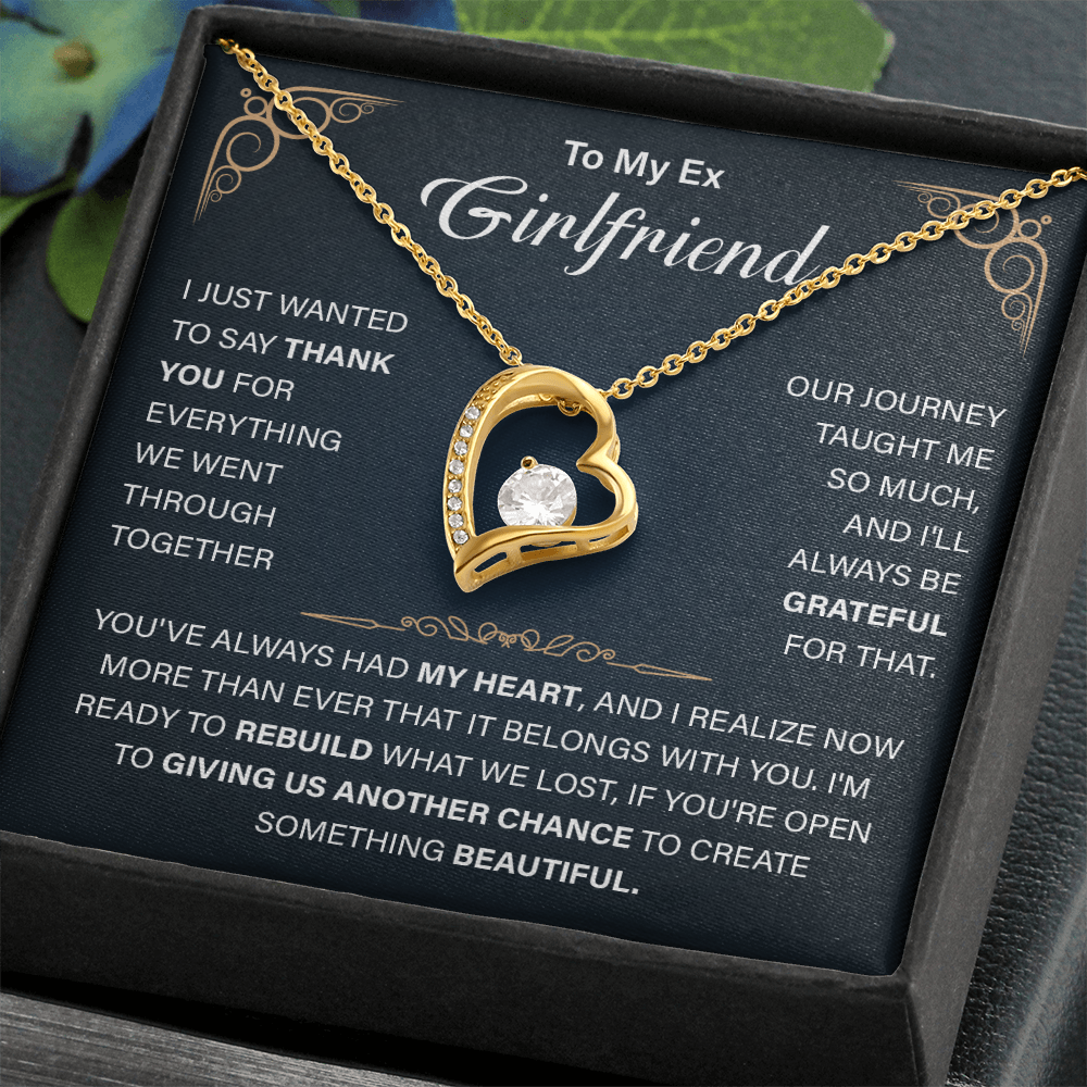 To My Ex-Girlfriend Necklace - Funny Gift for Ex-Wife - Jewelry for Ex for Birthday