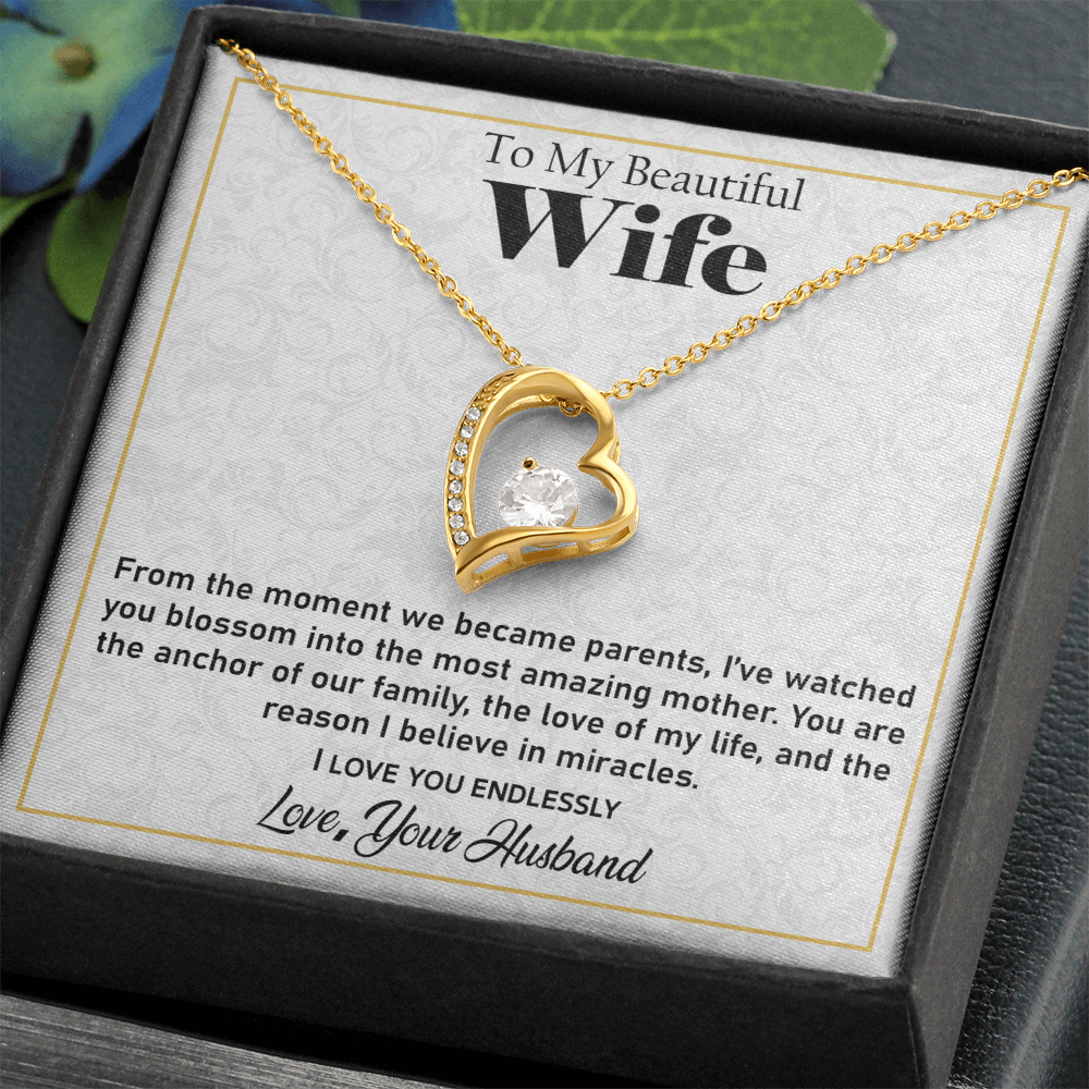 Forever Love Necklace for Wife – A Meaningful Jewelry Keepsake Honoring Her Strength and Love as a Mother