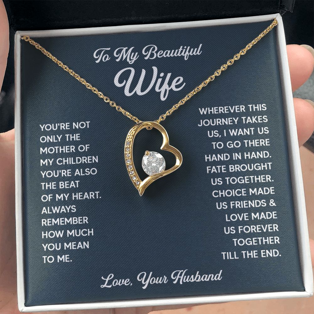 MY WIFE - HOW MUCH YOU MEAN TO ME - FOREVER LOVE NECKLACE