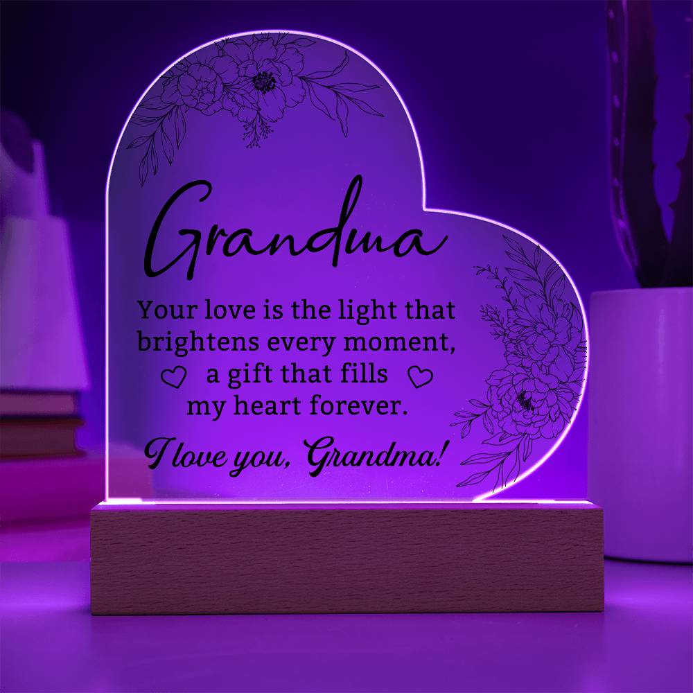 Personalized Night Light - Mothers Day Gift - Grandma Gifts - Grandma Mothers Day - Gift for Grandma - Gift For Nana - Grandma Birthday Gift