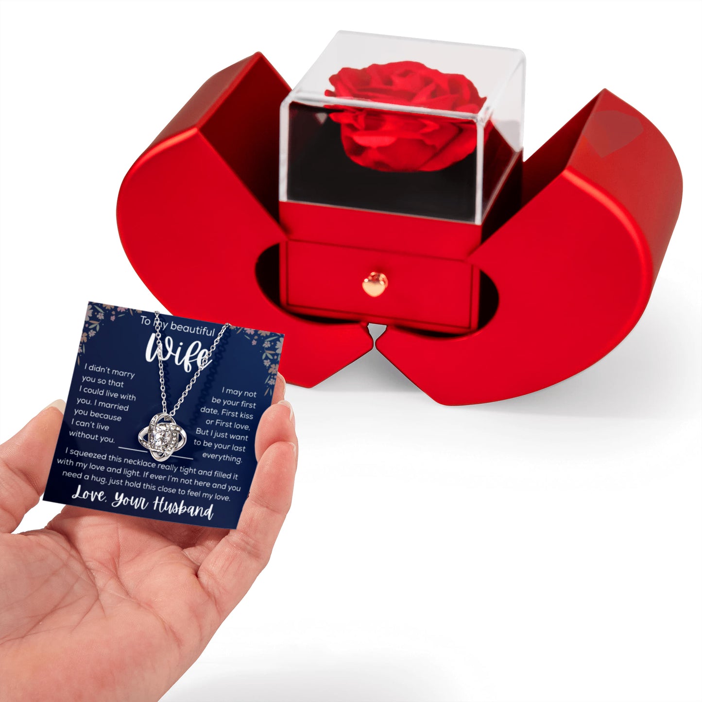 To My Wife – My Every Tomorrow is Beautiful Because of You - Necklace