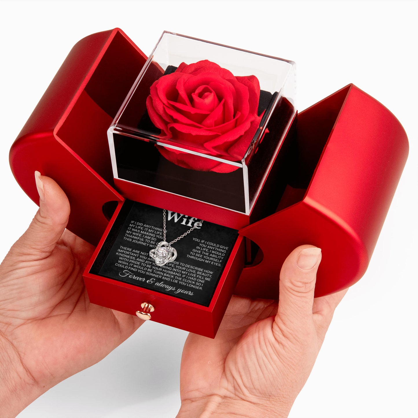 To My Wife – You Are My Happiness, My Strength – Necklace Gift for Her