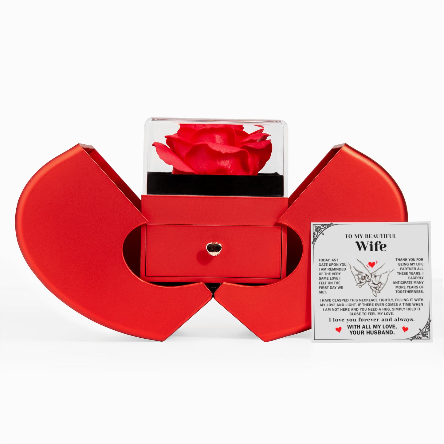 Necklace for Wife From Husband, Gifts for Wife Romantic, Christmas Gifts