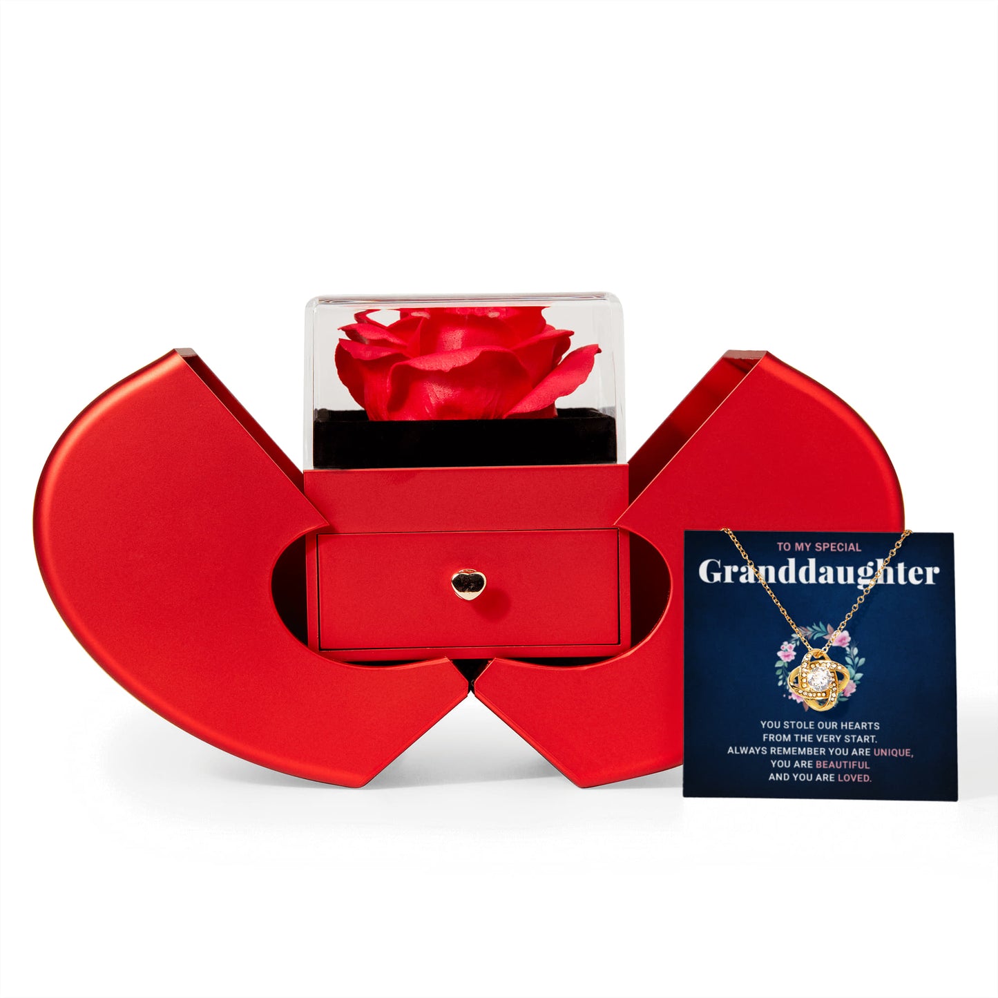 Necklace for Granddaughter From Grandma - Love Knot Necklace