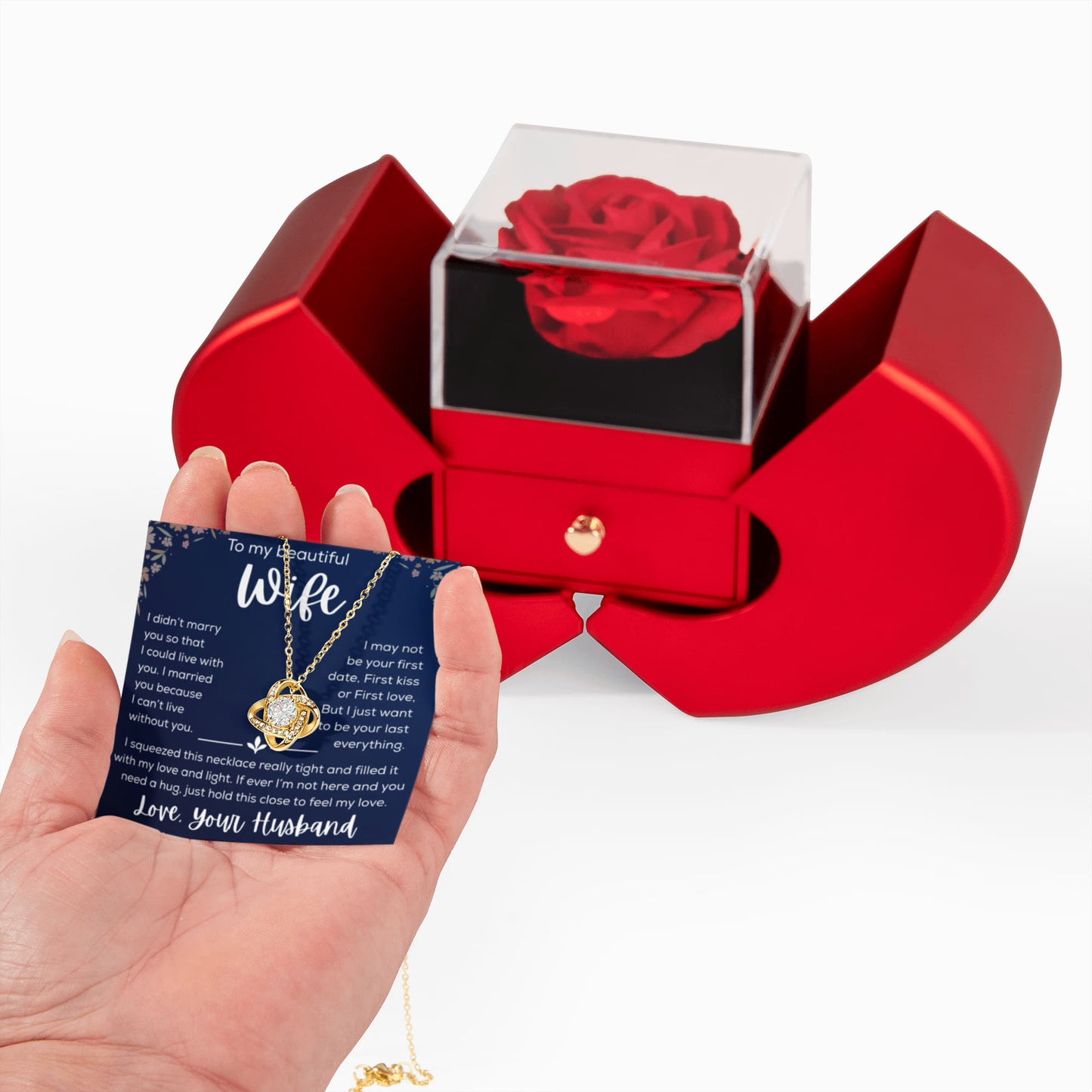 To My Wife – My Every Tomorrow is Beautiful Because of You - Necklace